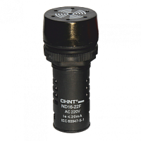 593188 Сигнализатор звуковой ND16-22F, AC220В, D22 мм, черный, IP40