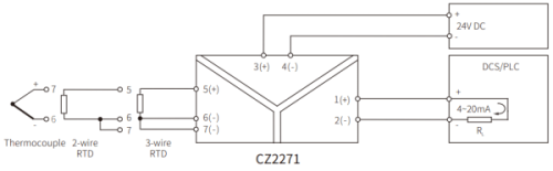 CZ2271 Изолирующий усилитель CZ2271 1хAI (RTD+TC) фото 2
